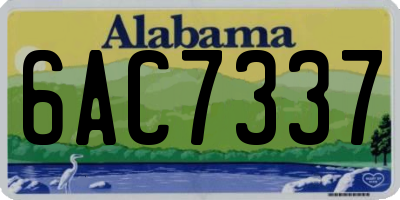 AL license plate 6AC7337