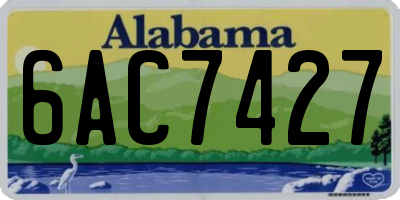 AL license plate 6AC7427