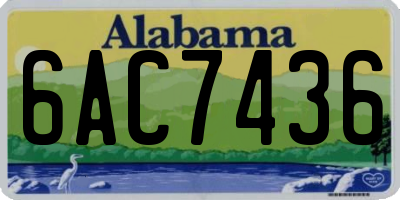 AL license plate 6AC7436