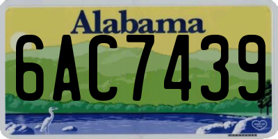 AL license plate 6AC7439