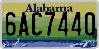 AL license plate 6AC7440