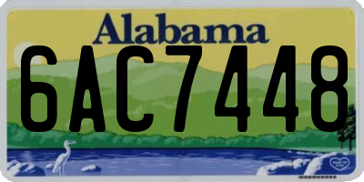 AL license plate 6AC7448