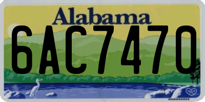 AL license plate 6AC7470