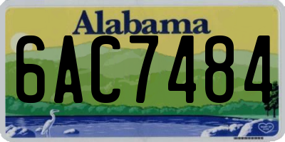 AL license plate 6AC7484