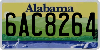 AL license plate 6AC8264