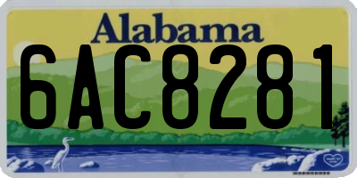 AL license plate 6AC8281