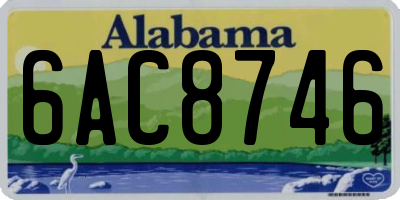 AL license plate 6AC8746