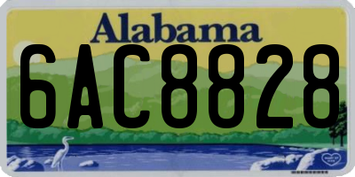 AL license plate 6AC8828