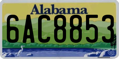 AL license plate 6AC8853