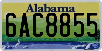 AL license plate 6AC8855