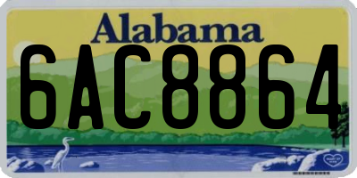 AL license plate 6AC8864
