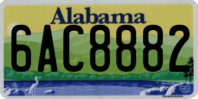 AL license plate 6AC8882