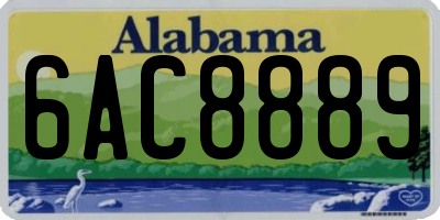 AL license plate 6AC8889