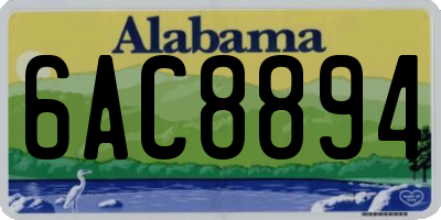 AL license plate 6AC8894