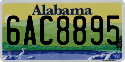AL license plate 6AC8895
