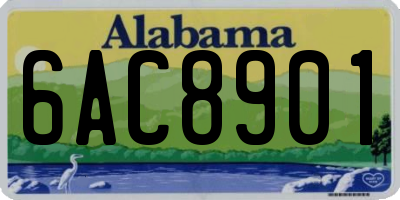 AL license plate 6AC8901