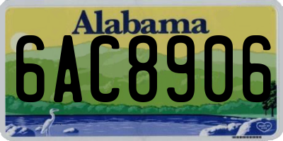 AL license plate 6AC8906