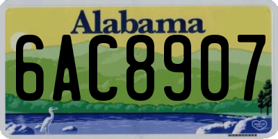 AL license plate 6AC8907