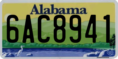 AL license plate 6AC8941