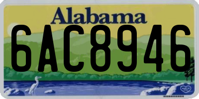 AL license plate 6AC8946