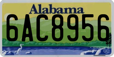 AL license plate 6AC8956