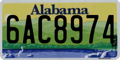 AL license plate 6AC8974