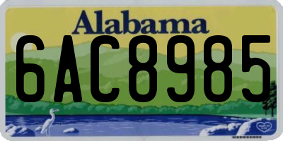 AL license plate 6AC8985