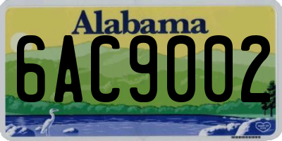 AL license plate 6AC9002