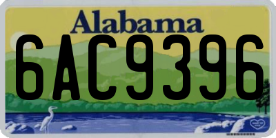 AL license plate 6AC9396