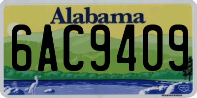 AL license plate 6AC9409
