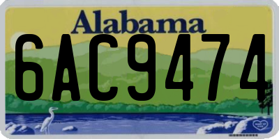 AL license plate 6AC9474