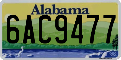 AL license plate 6AC9477