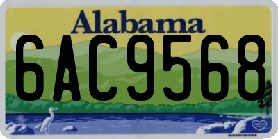 AL license plate 6AC9568