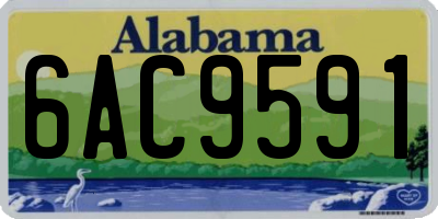 AL license plate 6AC9591