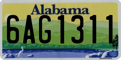AL license plate 6AG1311