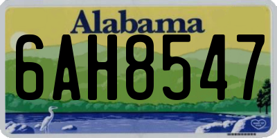 AL license plate 6AH8547