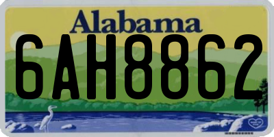 AL license plate 6AH8862