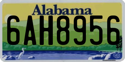 AL license plate 6AH8956