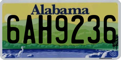 AL license plate 6AH9236