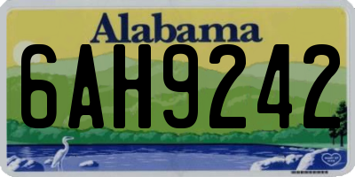 AL license plate 6AH9242