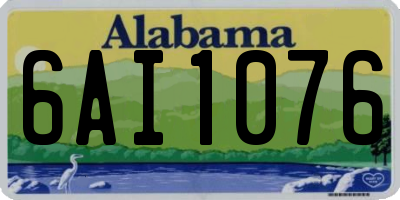 AL license plate 6AI1076