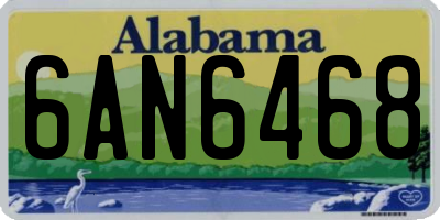 AL license plate 6AN6468