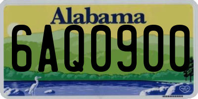 AL license plate 6AQ0900