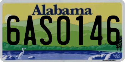 AL license plate 6AS0146