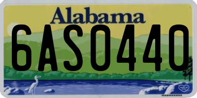 AL license plate 6AS0440