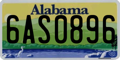 AL license plate 6AS0896