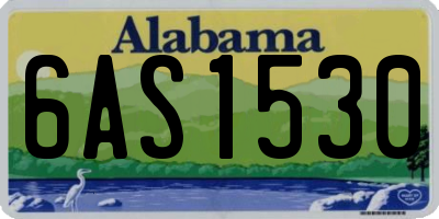 AL license plate 6AS1530