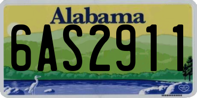 AL license plate 6AS2911