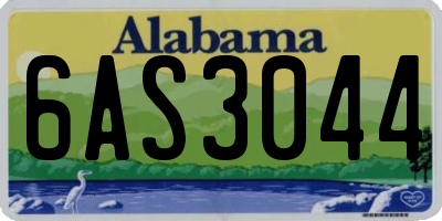 AL license plate 6AS3044