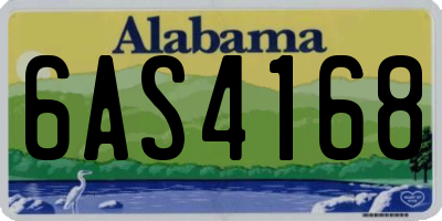 AL license plate 6AS4168
